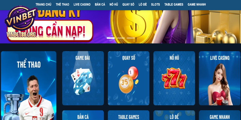 Vào web chính thức để đăng ký VINBET nhanh